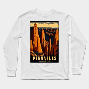 Pinnacles National Park Travel Poster Long Sleeve T-Shirt